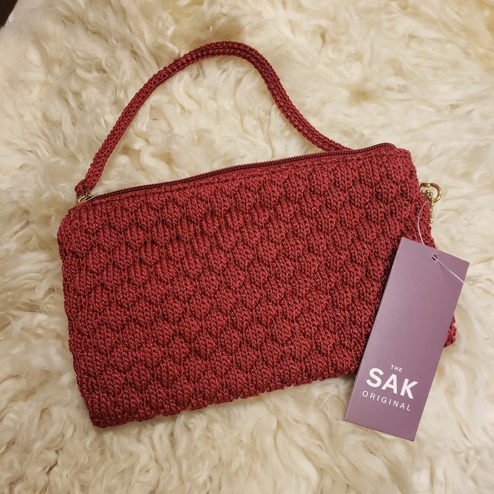Woven wristlet.